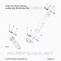 SUSPENSION, SUPPORT AMORTISSEUR , REAR SUSP.
