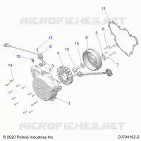 ENGINE, STATOR AND FLYROUE