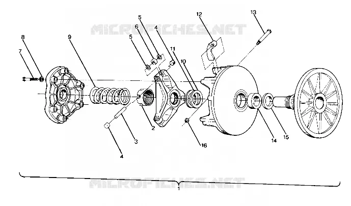 EMBRAYAGE DE TRANSMISSION SPORT, TRAIL, 400 AND 600 (4912701270023A)