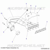 ENGINE, ECHAPPEMENT, HEADPIPE AND RELATED