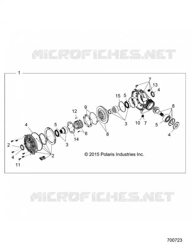 SYSTEME DE TRANSMISSION, FRONT GEARCASE