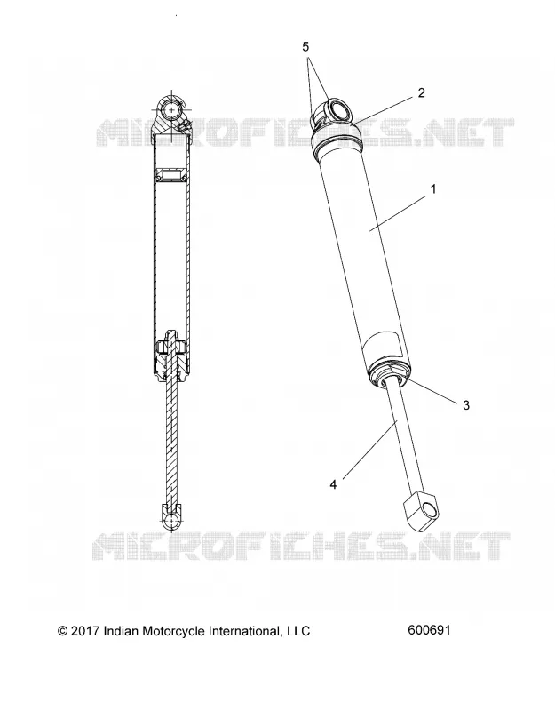 SUSPENSION, AMORTISSEUR ARRIERE TRACK (SP)
