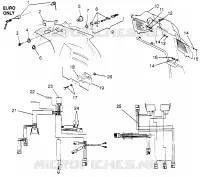 CONSOLE ET FAISCEAU ELECTRIQUE 600 XCR SP 0965677 AND EUROPEAN 600 XCR SP E965677 (4932063206A011)