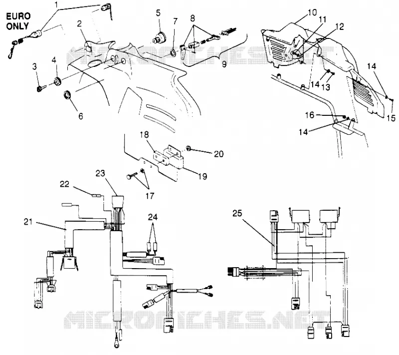 CONSOLE ET FAISCEAU ELECTRIQUE 600 XCR SP 0965677 AND EUROPEAN 600 XCR SP E965677 (4932063206A011)