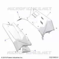 HABITACLE ARRIERE AND HEAT SHIELDS