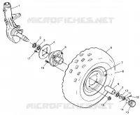 ROUE AVANT Sport 400L W97BA38C and Trail Blazer W97BA25C (4940124012B004)