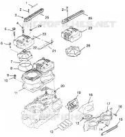 CYLINDRE   COLLECTEUR SLT 700 B964166 AND INTL. SLT 700 I964166 (4933923392B014)