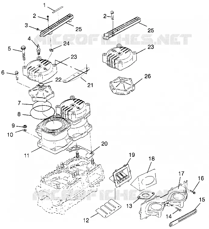 CYLINDRE   COLLECTEUR SLT 700 B964166 AND INTL. SLT 700 I964166 (4933923392B014)