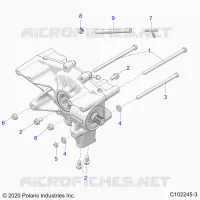 SYSTÃˆME DE TRANSMISSION, REAR GEARCASE MOUNTING