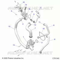 MOTEUR, WATERPUMP AND BYPASS