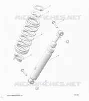 SUSPENSION, REAR SUPPORT AMORTISSEUR 