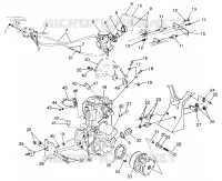 SUPPORT MOTEUR  SPORTSMAN 500 W97CH50A (4939993999A011)