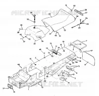 CHASSIS AND SIEGE  INDY LITE AND STAR LITE (4919311931001A)