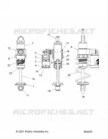 SUSPENSION, AMORTISSEUR AVANT TRACK, VELOCITY