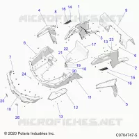 CARROSSERIE ARRIERE RACK AND FENDERS