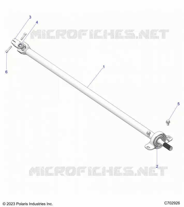 SYSTÃˆME DE TRANSMISSION, REAR PROP SHAFT