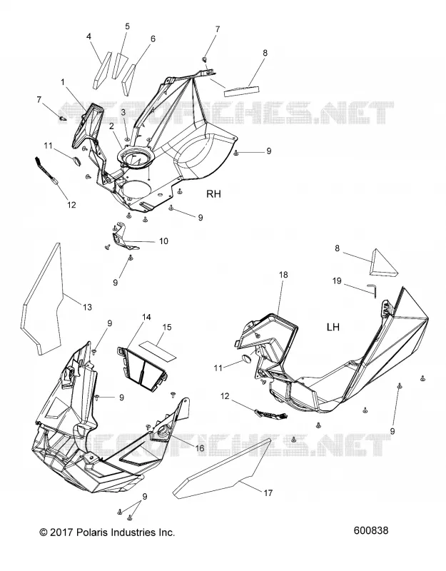 BODY, FENDERS AND NOSEPAN ASM.