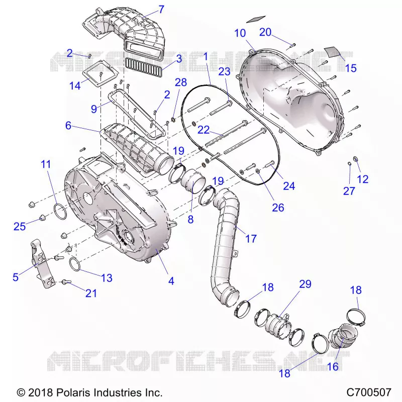 SYSTÃˆME DE TRANSMISSION, CLUTCH COVER AND DUCTING
