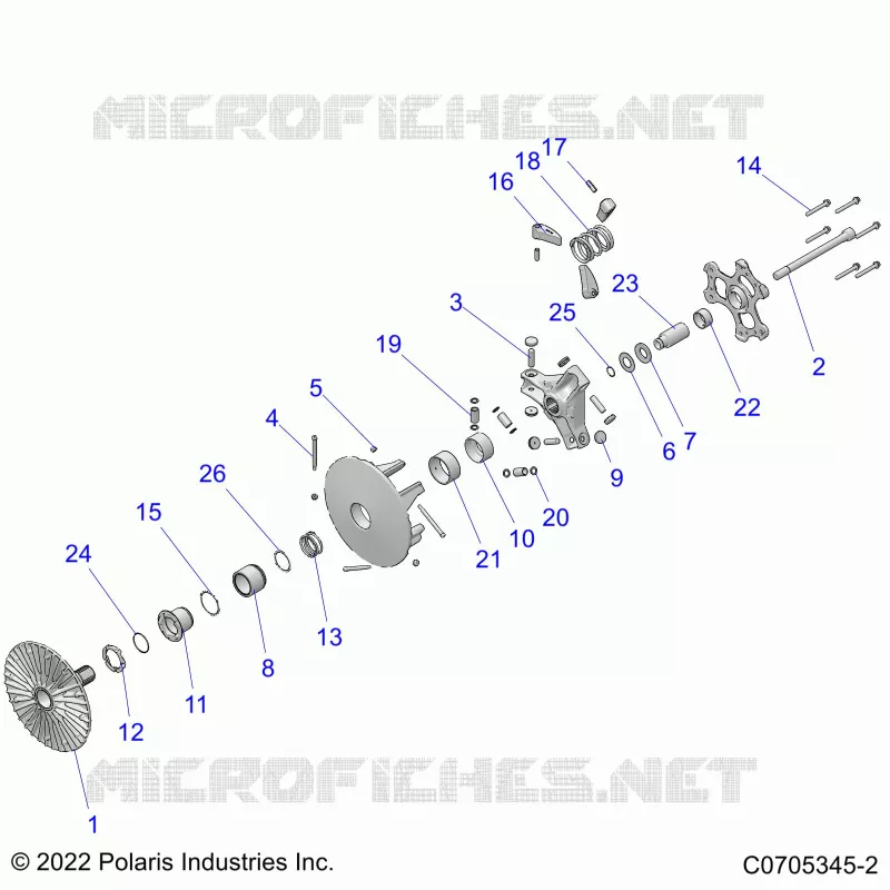 SYSTÃˆME DE TRANSMISSION, PRIMARY CLUTCH