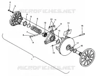 EMBRAYAGE DE TRANSMISSION ASSEMBLY 500 EFI 0942774 AND EFI SKS 0942574 (4924982498025A)