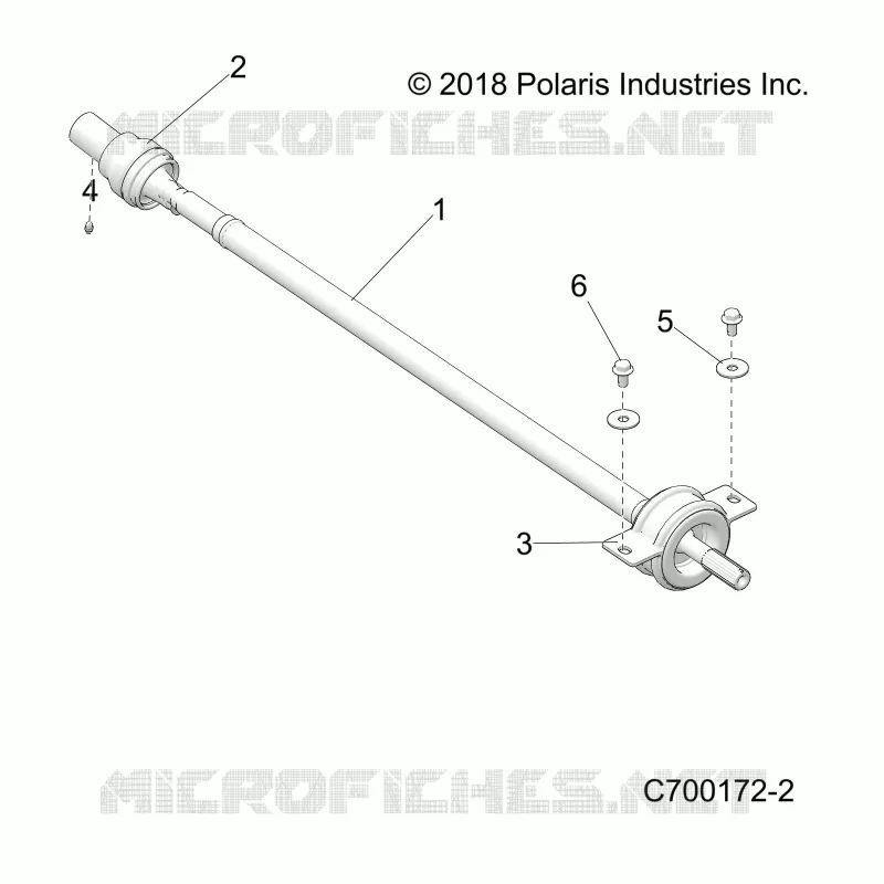 SYSTEME DE TRANSMISSION, REAR PROP SHAFT