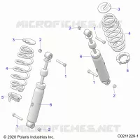 SUSPENSION ARRIERE SHOCK AND MOUNTING