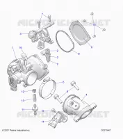 ENGINE, CORPS DE PAPILON AND FUEL RAIL