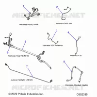 ELECTRICITE, WIRE HARNESSES, HOOD/JUMPERS, GPS