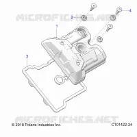 ENGINE, COUVERCLE SOUPAPE
