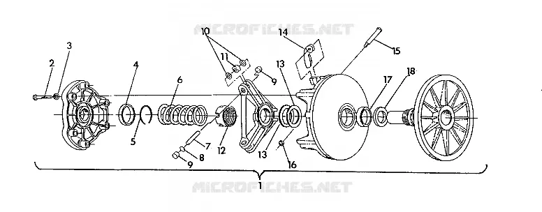 EMBRAYAGE DE TRANSMISSION 500 SP/500 SKS (4921262126031A)