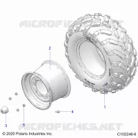 ROUES, REAR TIRE