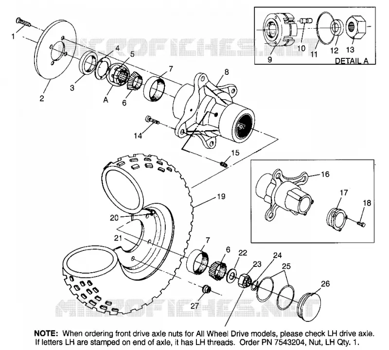 ROUE AVANT Scrambler W967840 (4935823582B006)