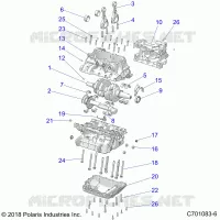 ENGINE, CRANKCASE AND VILEBREQUIN