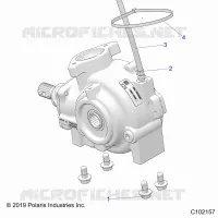 SYSTÃˆME DE TRANSMISSION, GEARCASE MOUNTING, FRONT