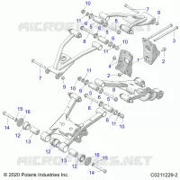 SUSPENSION ARRIERE CONTROL ARM, MOUNTING