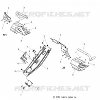 CHASSIS, PROTECTION D'EMBRAYAGE AND REPOSE PIEDS
