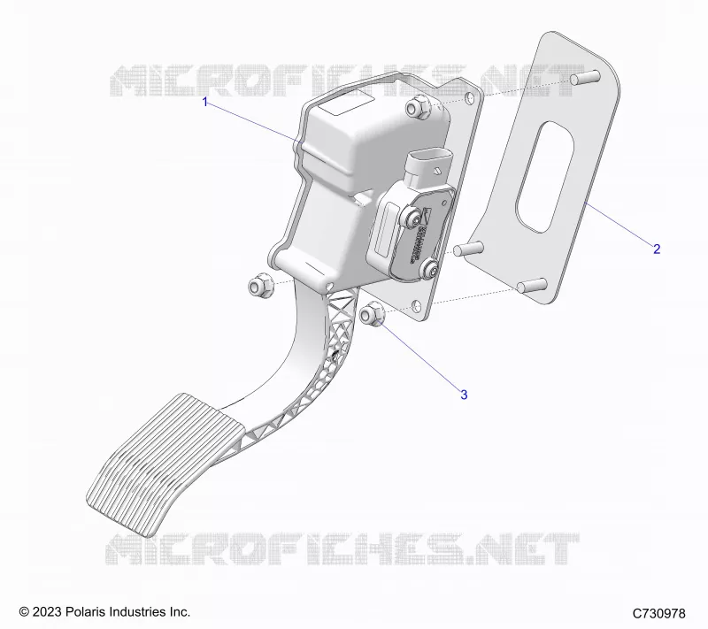 ELECTRICITE, THROTTLE PEDAL
