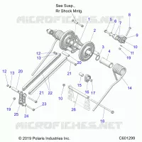 SUSPENSION, BRAS DE SUSPENSION ARRIERE
