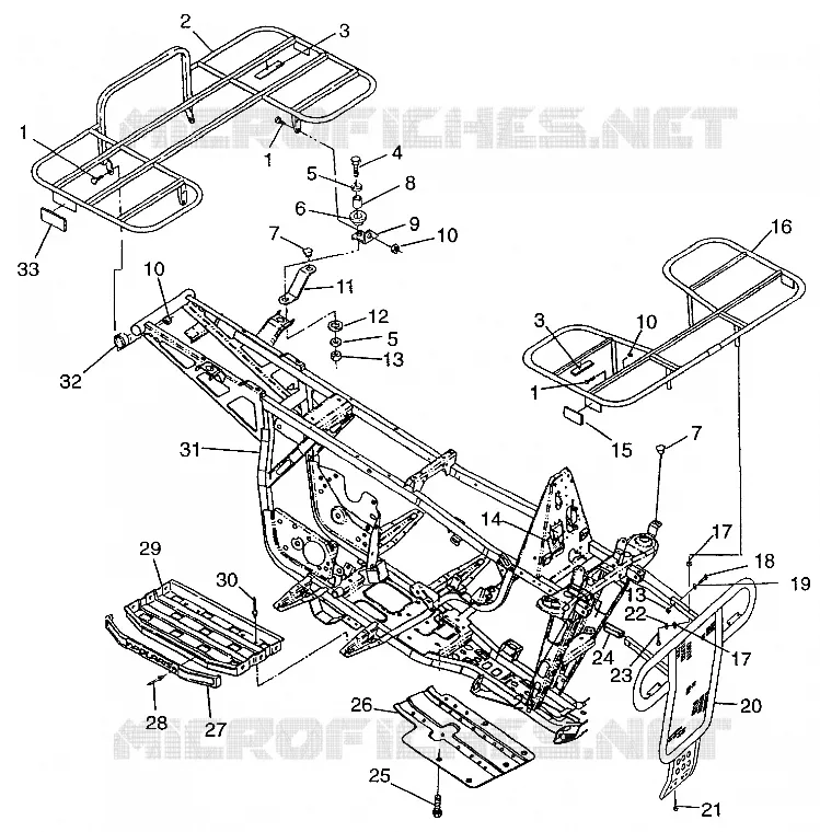 PARE CHOCS / PORTE PAQUET MOUNTING MAGNUM 2X4 W97AA42A (4940704070A007)