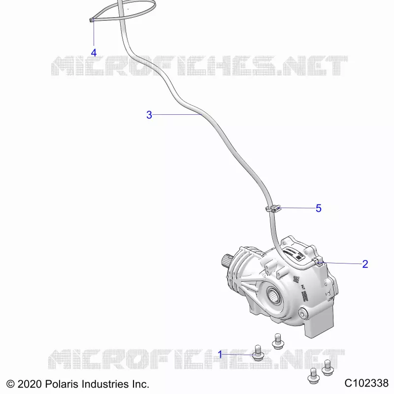SYSTÃˆME DE TRANSMISSION, GEARCASE MOUNTING, FRONT
