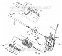 SYSTÈME DE TRANSMISSION  TRAIL 0972761, EUROPEAN TRAIL E972761,  TRAIL TOURING 0972262 (4938313831B012)