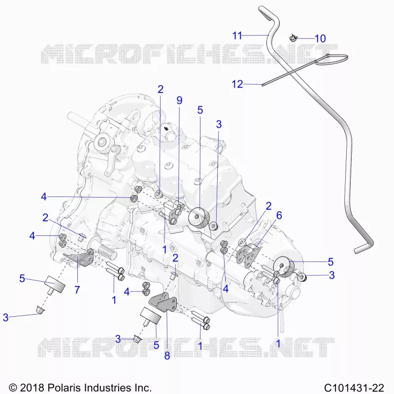 ENGINE, TRANSMISSION MOUNTING & LONG BLOCK