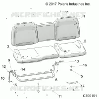SIEGE ASM. REAR