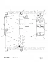SUSPENSION, AMORTISSEUR ARRIERE TRACK
