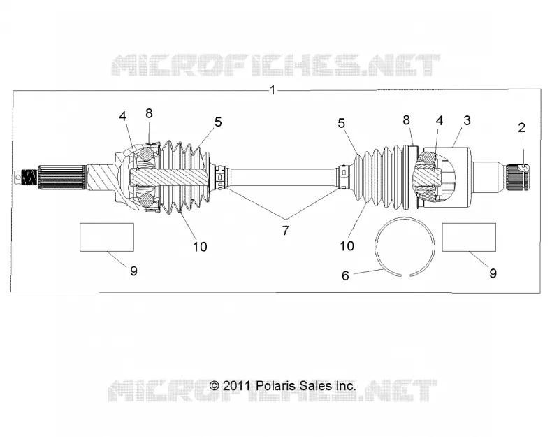 SYSTÈME DE TRANSMISSION ARRIERE HALF SHAFT