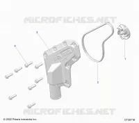 MOTEUR, WATERPUMP IMPELLER AND COVER