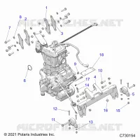 ENGINE, TRANSMISSION MOUNTING &amp; LONG BLOCK