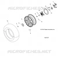 ROUES, FRONT AND HUB