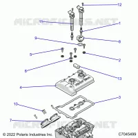 ENGINE, THROTTLE BODY AND COUVERCLE SOUPAPE