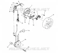 STATOR ASSEMBLY 500 EFI/0930674 and  500 EFI SKS/0930574 (4922962296036A)
